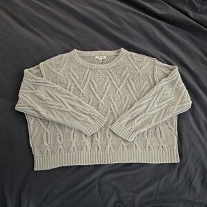 100% Cotton Cable Knit Sweater